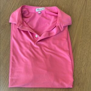 Peter Millar Summer Comfort Vibrant Pink Collared Shirt